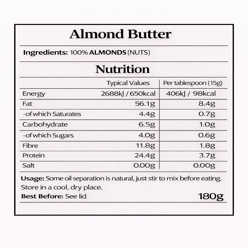 Organic Almond Butter