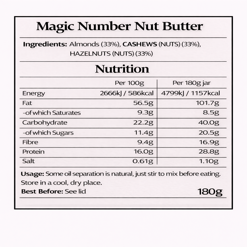Organic Magic Number Nut Butter
